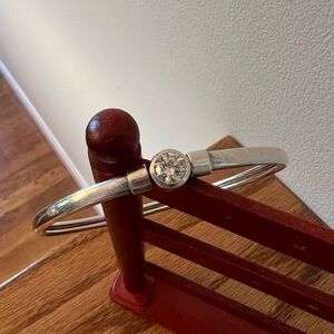 Silver and Diamonique bangle